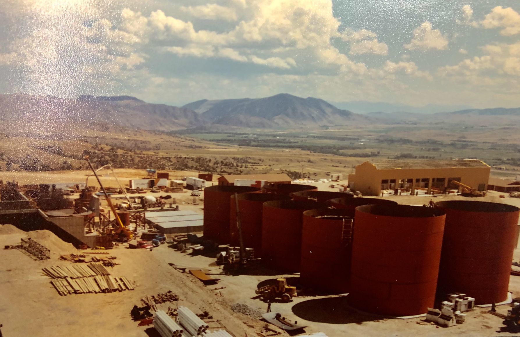 Old photo of the Golden Sunlight mine near Whitehall